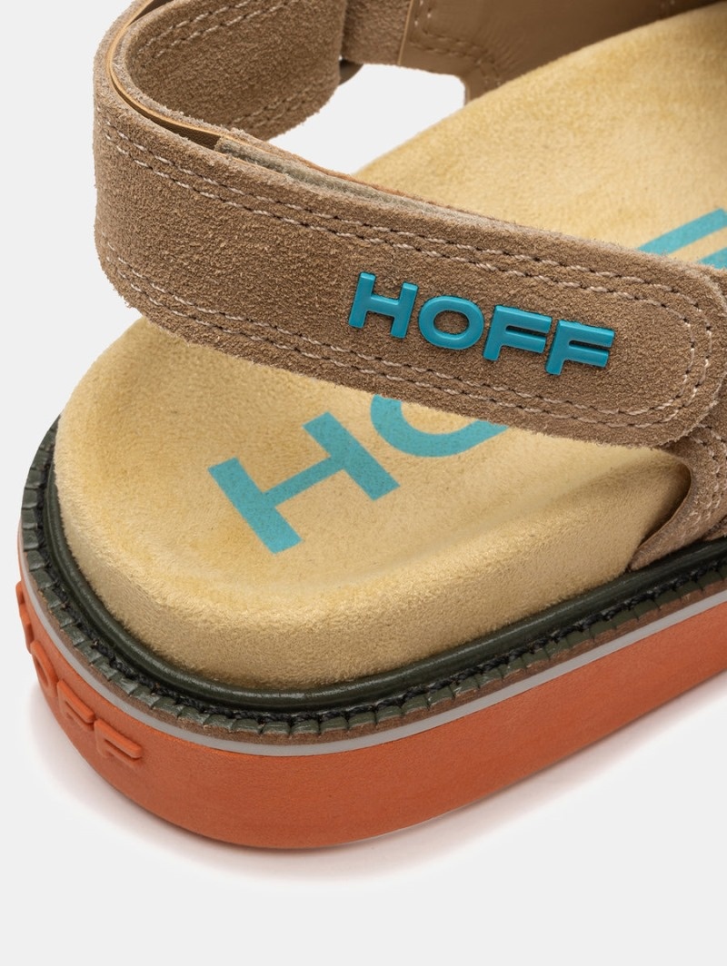 HOFF レザー ロード レディース サンダル Camel Japan | T8I-8212